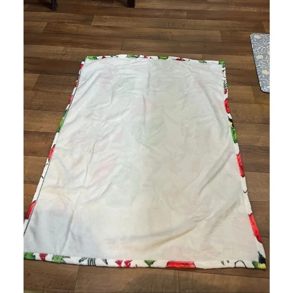 The Grinch Baby Christmas Blanket Approximately 27”x29”